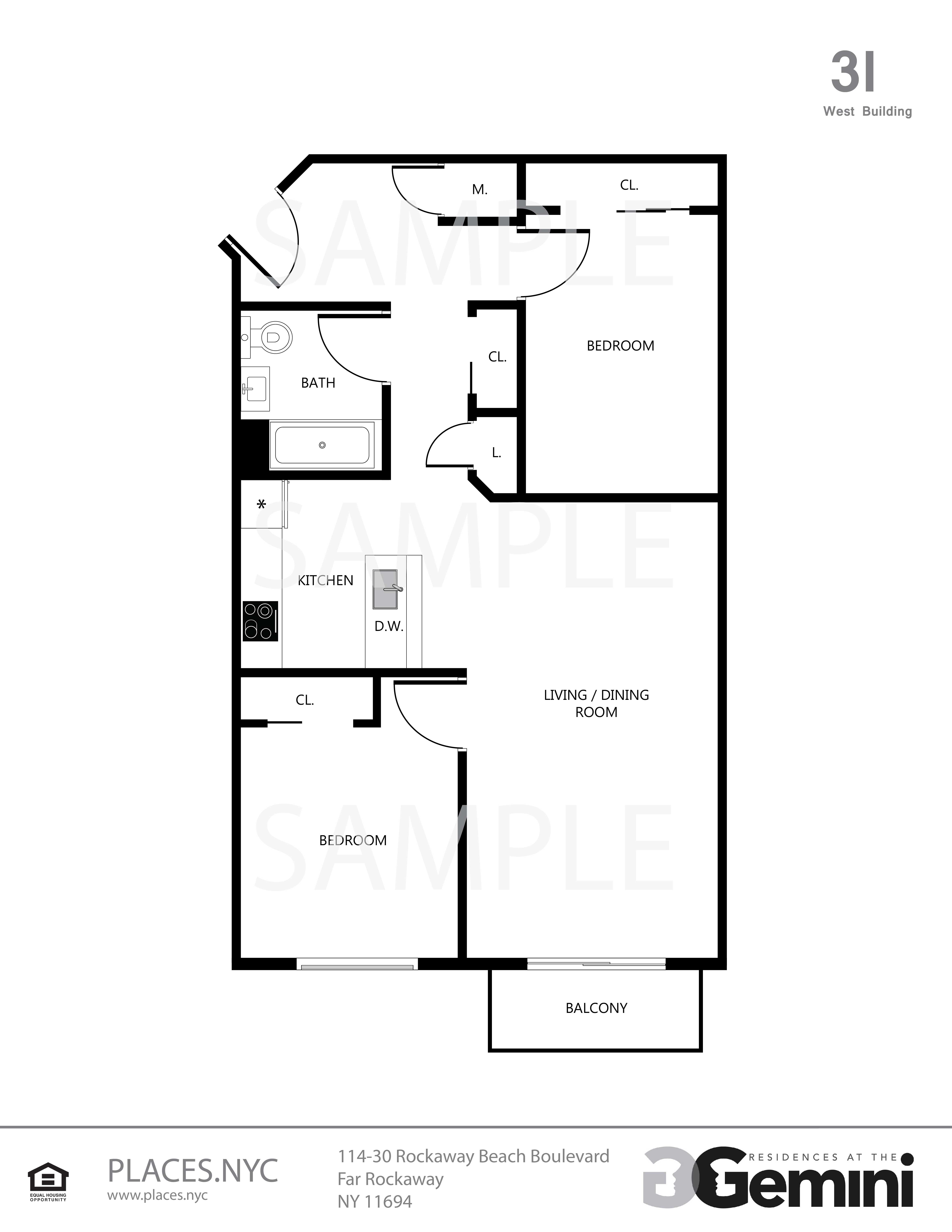 1 Bedroom Bedrooms, ,1 BathroomBathrooms,Apartment,For Rent,1004